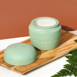 Ayuna Skincare Terra Green Ceramic Vessel - (Empty Jar)